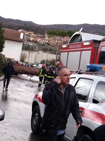 Maltempo Val di Bisenzio e grandine a Vaiano