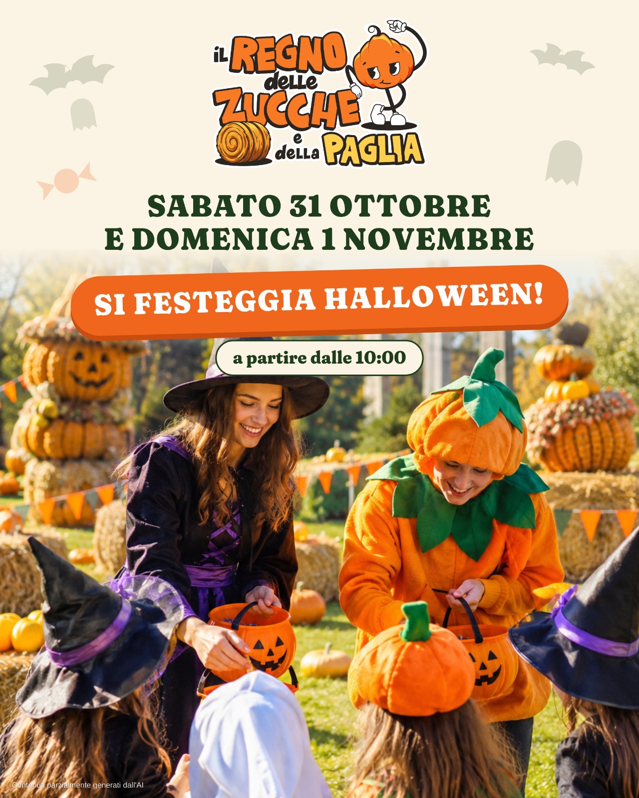 halloween regno zucche e paglia
